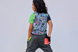 Zombie Collab Baggy Denim Kids Pants with Punk Straps Patches