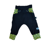 Black and neon Jogger Shorts for Kids