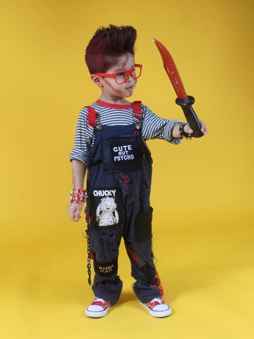 Punk Chucky Kids Overalls Unisex Style Kids Street Style Halloween Costume