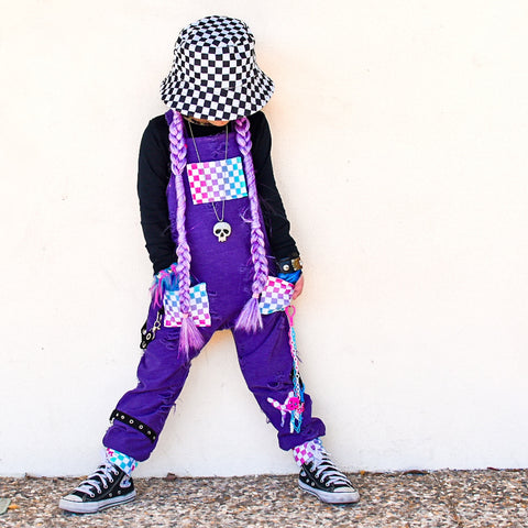 Kids Mix it Up Overalls in Custom Colors for kids boys girls Punk Street Style Dungarees