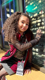 Kids Zip Vest as seen in New York Fashion Week unisex style punk style burgundy red Corduroy or black with checkered accents