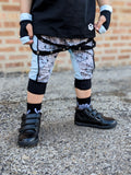 Tattuey Harem Shorts or baby bummies for kids Black and Blue Bear