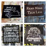 Reading is Punk Black Vest for Kids Skulls Bones Library Books Boys Girls Adults Custom Options