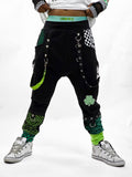 Shamrock Joggers pants for boys girls Mom unisex pants punk style straps