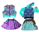 SPW Anniversary Wolf  Vest Aqua Purple