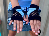 Mesh Fingerless Pastel  Unisex Gender Neutral style gloves