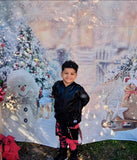 Black Punk Bomber Jacket for Kids in Vegan Leather Unisex boys girls fashion