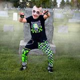 Showtime Pants Beetle Burton Unisex Kids Jogger Bottoms with Punk Straps Halloween Spooky Season