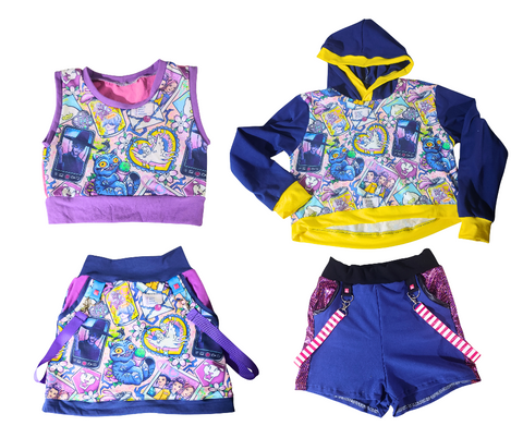 Demon Hunters Girls Skirt Hoodie Tank Shorts