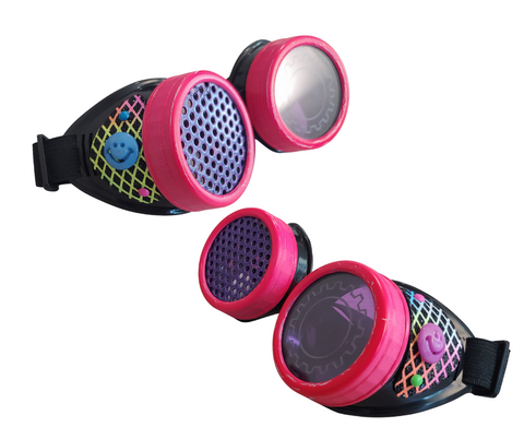 Smiley Face Neon Goggles