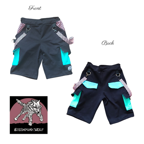 Pastel Collab Shorts for Adults and Kids Custom Color Options