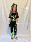 Shamrock Joggers pants for boys girls Mom unisex pants punk style straps