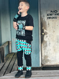 Jack Skelly Pants for Boys and Girls in Aqua or Purple