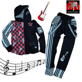 Punk Piano Pants for kids custom fit options