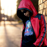 Red Thriller Jacket for Kids in  Vegan Leather Unisex Michael Jackson Fans