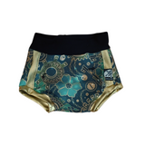 Steampunk Gold and Black Babies Kids Bummies shorts