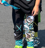 Punk Mickey Jogger Pants With Straps Unisex Boys Girls Sizes