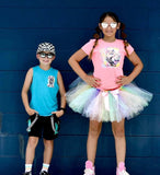 Pastel Collab Shorts for Adults and Kids Custom Color Options