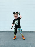 Punk Mickey Jogger Pants With Straps Unisex Boys Girls Sizes