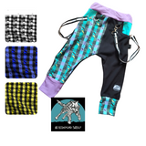 Choose Your Color Jogger Pants with Suspender Straps for kids handmade 8 Fabric Choices Boys Girls Styles