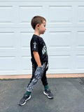 Punkenweenie Sparky Pants in Black, Green and Gray for kids boys girls skinny fit