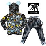 Mouse Ears Halloween Hoodies and dress for kids Mouse Ears Handmade