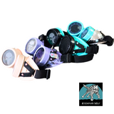 Pastel Skull Goggles for Kids and Adults Pink Aqua Lilac Black Costume Steampunk Cosplay