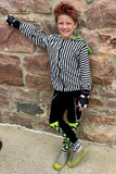 Showtime Pants Beetle Burton Unisex Kids Jogger Bottoms with Punk Straps Halloween Spooky Season
