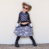 Gothic Rose Toddler and Girls Outfit skirt and top