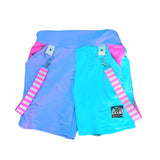 Colorful Punk Shorts Handmade Custom Color Choices with Pockets & punk straps unisex style for babies toddlers Kids