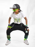 Shamrock Joggers pants for boys girls Mom unisex pants punk style straps