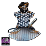 Jack Skeleton Dress for girls handmade twirly skirt hoodie Halloween handmade toddlers baby girl