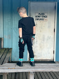 Jack Skelly Pants for Boys and Girls in Aqua or Purple