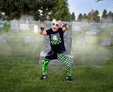 Showtime Pants Beetle Burton Unisex Kids Jogger Bottoms with Punk Straps Halloween Spooky Season