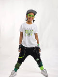Shamrock Joggers pants for boys girls Mom unisex pants punk style straps