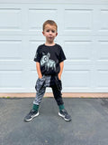 Punkenweenie Sparky Pants in Black, Green and Gray for kids boys girls skinny fit