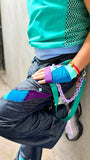 Rainbow River Jeans Baggy Fit Denim Pockets Punk Straps