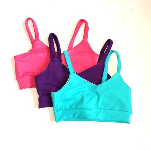 Solid Color Bralette For Girls Sports Bra