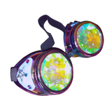 Glitter Stars Steampunk Goggles