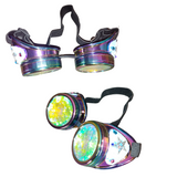 Glitter Stars Steampunk Goggles