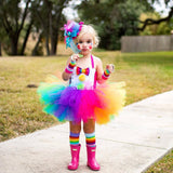 Rainbow Kids Stripe Knee Socks crew socks