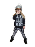 Houndstooth Hipster Leto Pants for boys girls unisex fashion monochrome