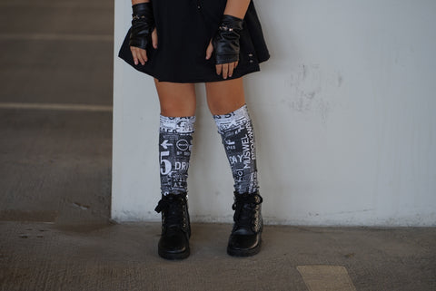 Urban Punk Knee Socks