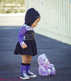 Purple Mesh Knee High Socks Baby Toddler Girl