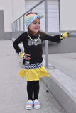 Checks and Brights Fingerless Gloves for Kids Unisex Style