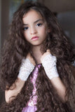 Girls Victorian Lace and Pearls Gloves