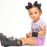 Black Lace fingerless gloves for Girls