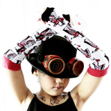 Red Queen in Wonderland Steampunk Goggles - Steampunk-Wolf-Kidz