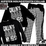 Houndstooth Hipster Leto Pants for boys girls unisex fashion monochrome