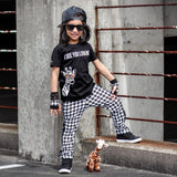 Houndstooth Hipster Leto Pants for boys girls unisex fashion monochrome